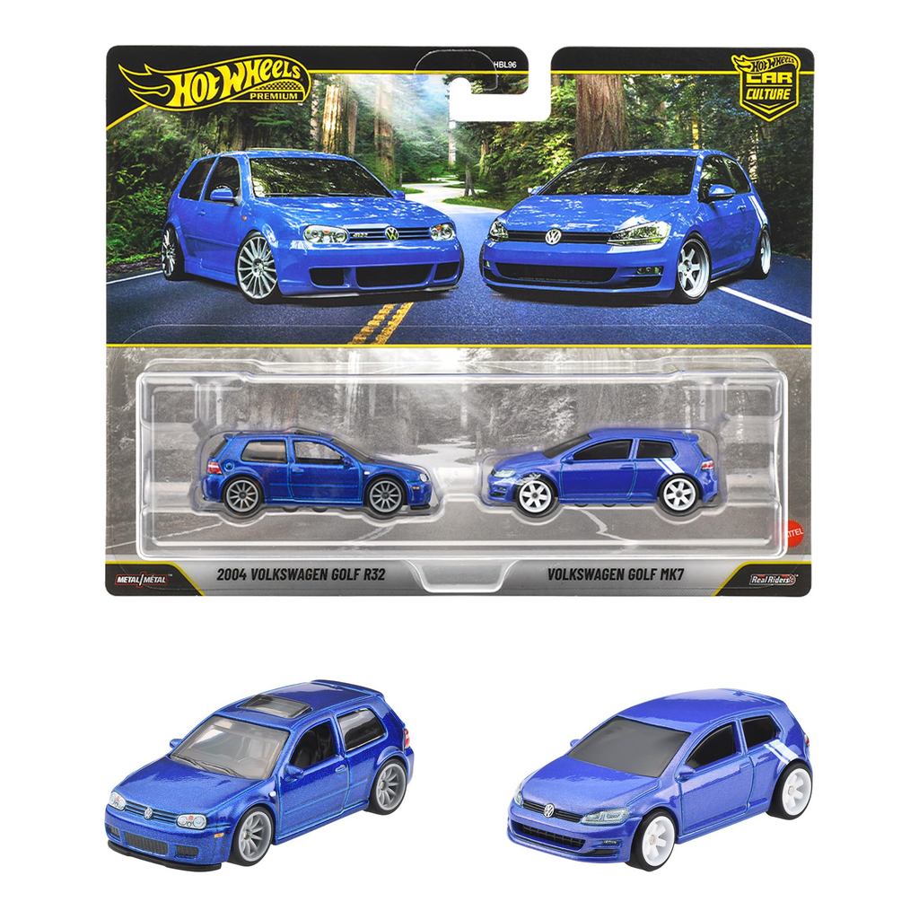 Hot Wheels Premium 2-Pack 2004 Volkswagen Golf R32 / Volkswagen…