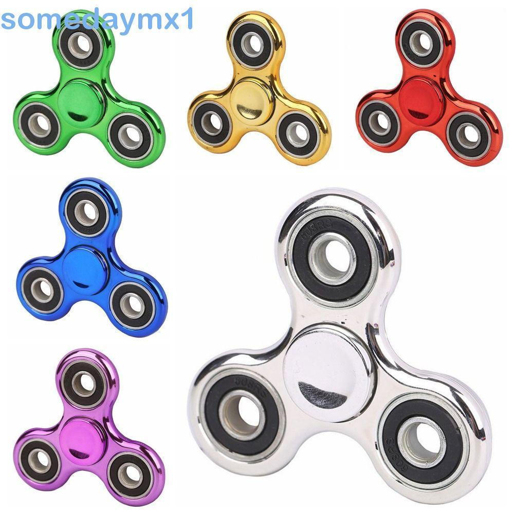 SOMEDAYMX1 Hand Spinner , Interessante Giroscópio De Ponta Do Dedo De 4 Rolamentos , Brinquedo De Descompressão Cor Sóli
