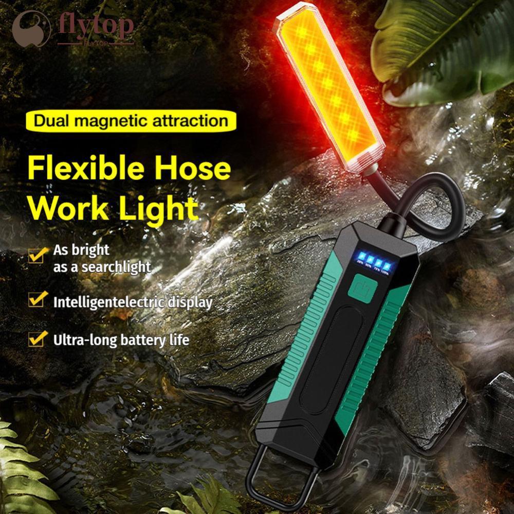 FLYTOP 360 Mangueira Flexível Lanterna LED Iluminação De Emergência Ao Ar Livre Lâmpada Reparo Do Carro 4 Cores COB Magn