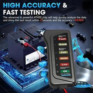 Testador Digital De Bateria E Alternador Automotivo 12v-Automotivo e moto Ferramentas de reparo de velculos Ferramentas 