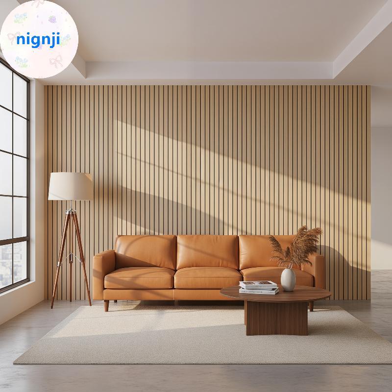 Nignji Thi Marrom Grade Casca E Sti Papel De Parede Falso Xadrez Design Impermeável À Prova De Umidade Ideal Para Parede