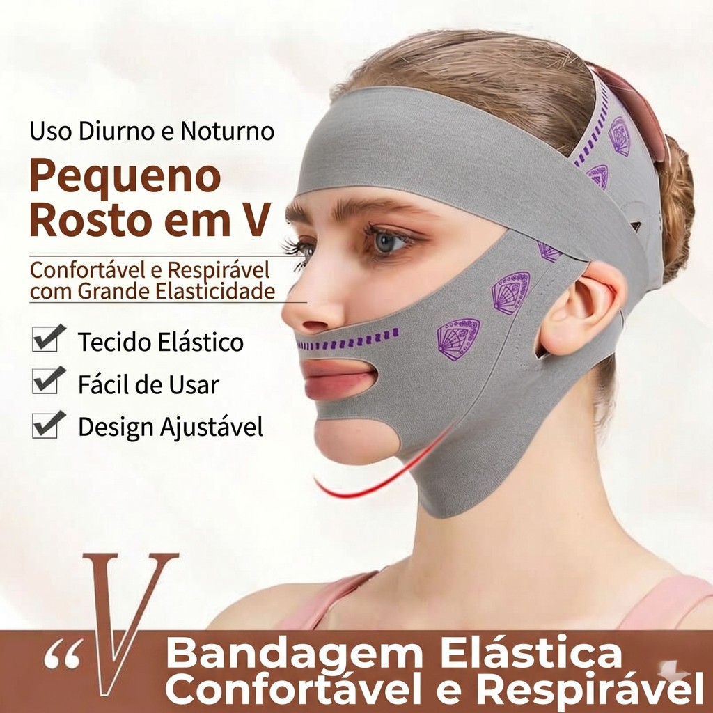 1/2/3 Unidade Bandagem De Emagrecimento Facial – Ferramenta De Lifting , Reafirmante E Anti-Flacidez Em V  Melhora