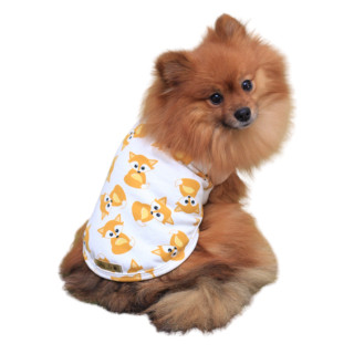 Roupa moda Pet Fox Regata Moletom raposa fantasia cachorro verão cão gato porte pequeno médio grande