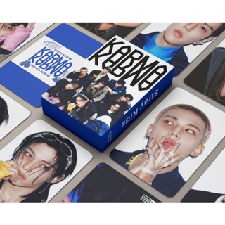 KPOP 55pcs/box Stray Kids Holographic Photocards KARMA 4th KPOP Laser LOMO Card Collection Card em Oferta na Shopee