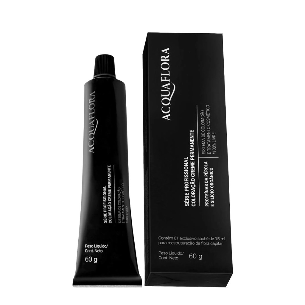 Acquaflora 8.1 Loiro Claro Acinzentado - Coloração Permanente 60g em Oferta na Shopee