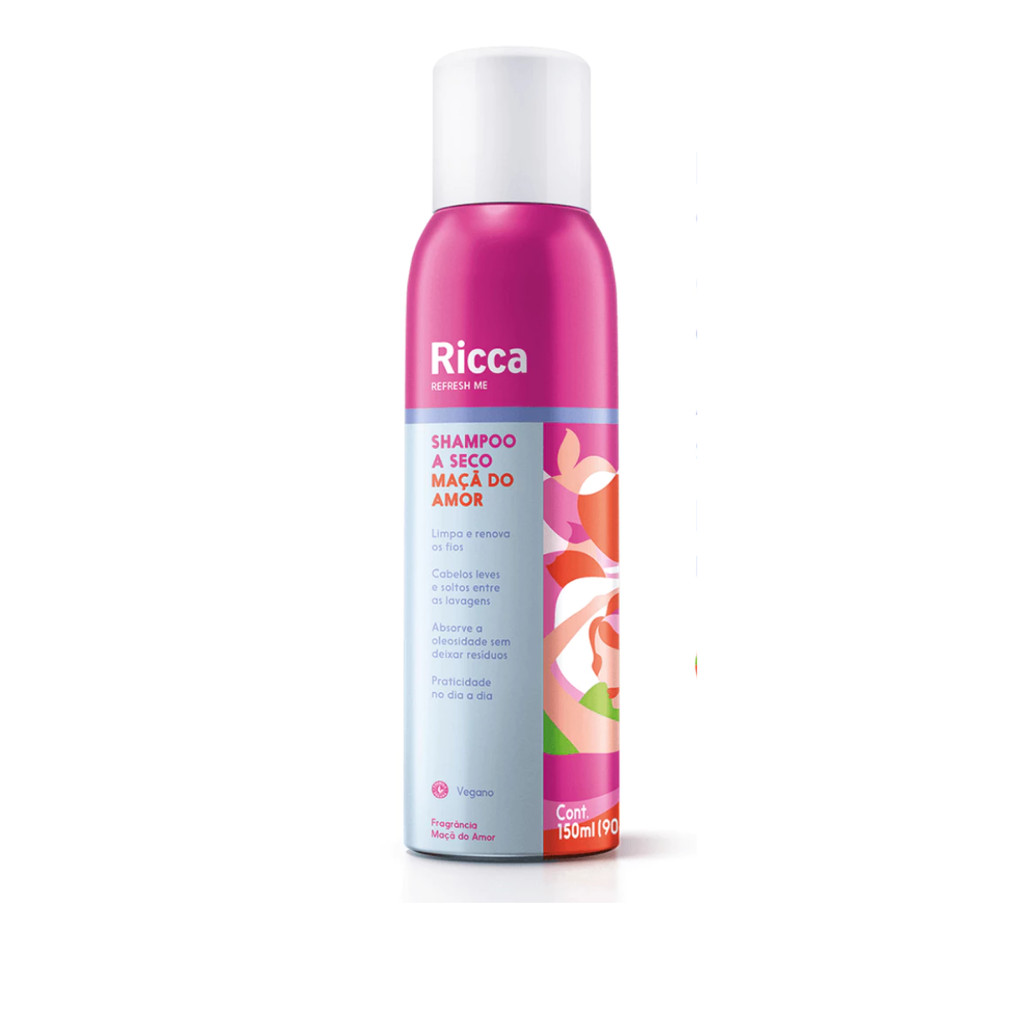 Shampoo a Seco Ricca Maça do Amor 150ml