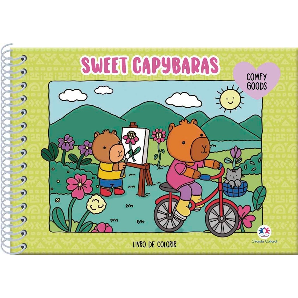 Sweet Capybaras | Livro de Colorir em Oferta na Shopee