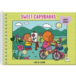 Sweet Capybaras | Livro de Colorir