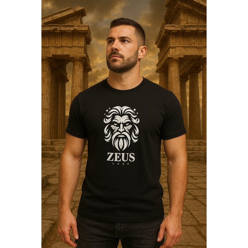 Camiseta Zeus Mitologia Grega Camisa Olimpo
