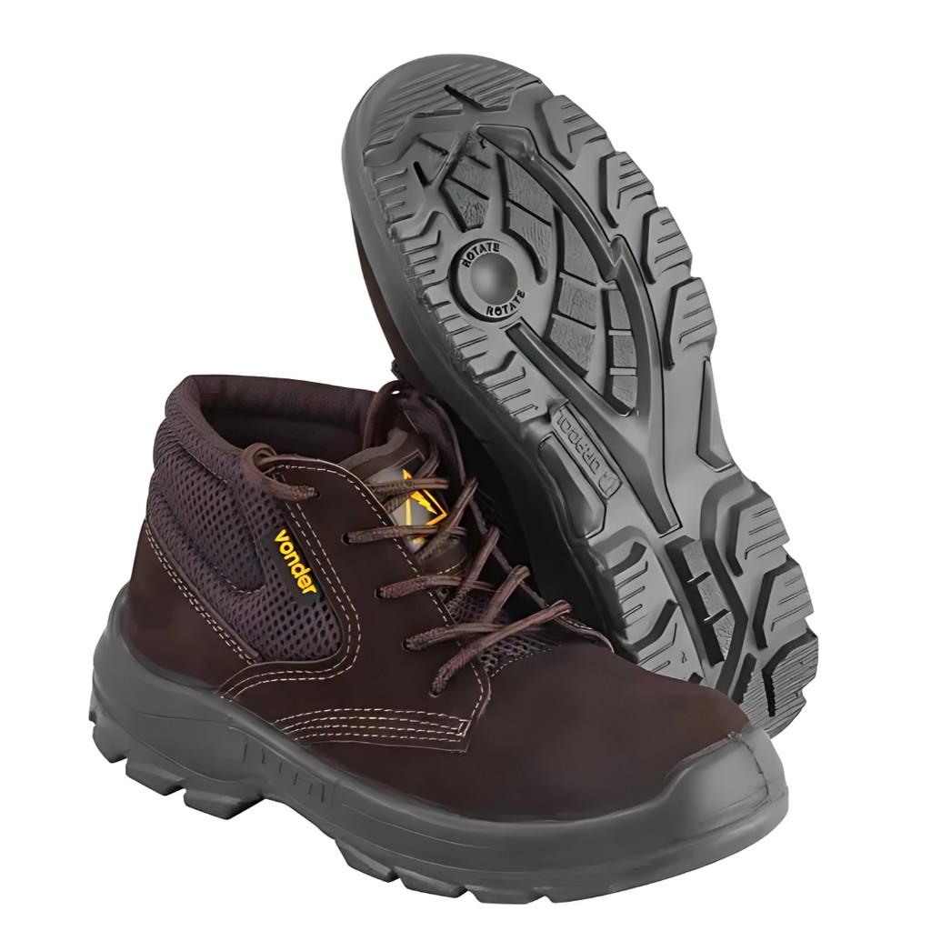 Bota Botina Nobuck Marrom Vonder Eletricista em Oferta na Shopee