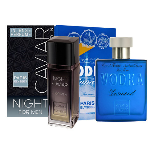 Kit 1 Night Caviar + 1 Vodka Diamond - Paris Elysees