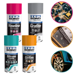 Kit Completo Auto Spray Silicone, Grafite, Contato Elétrico E Vaselina