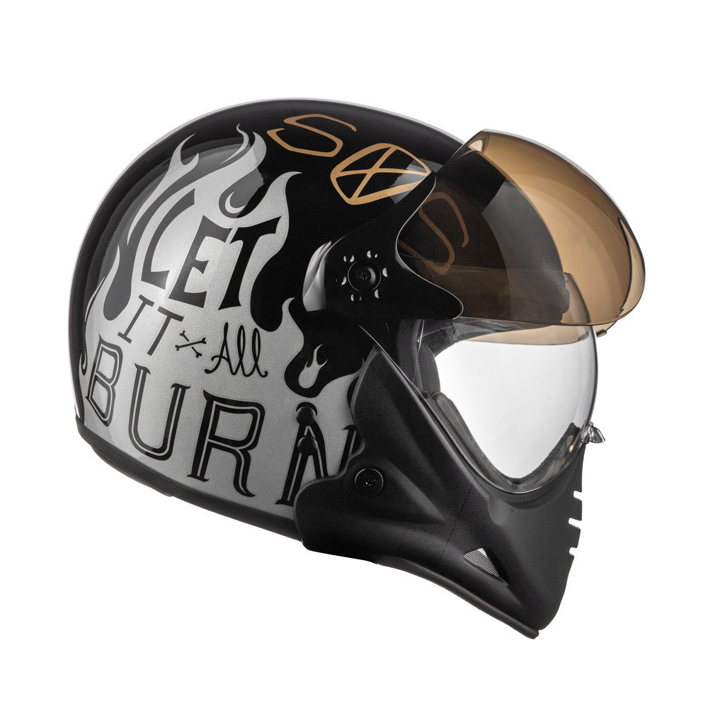 Capacete Moto Aberto Peels F-21 Burn