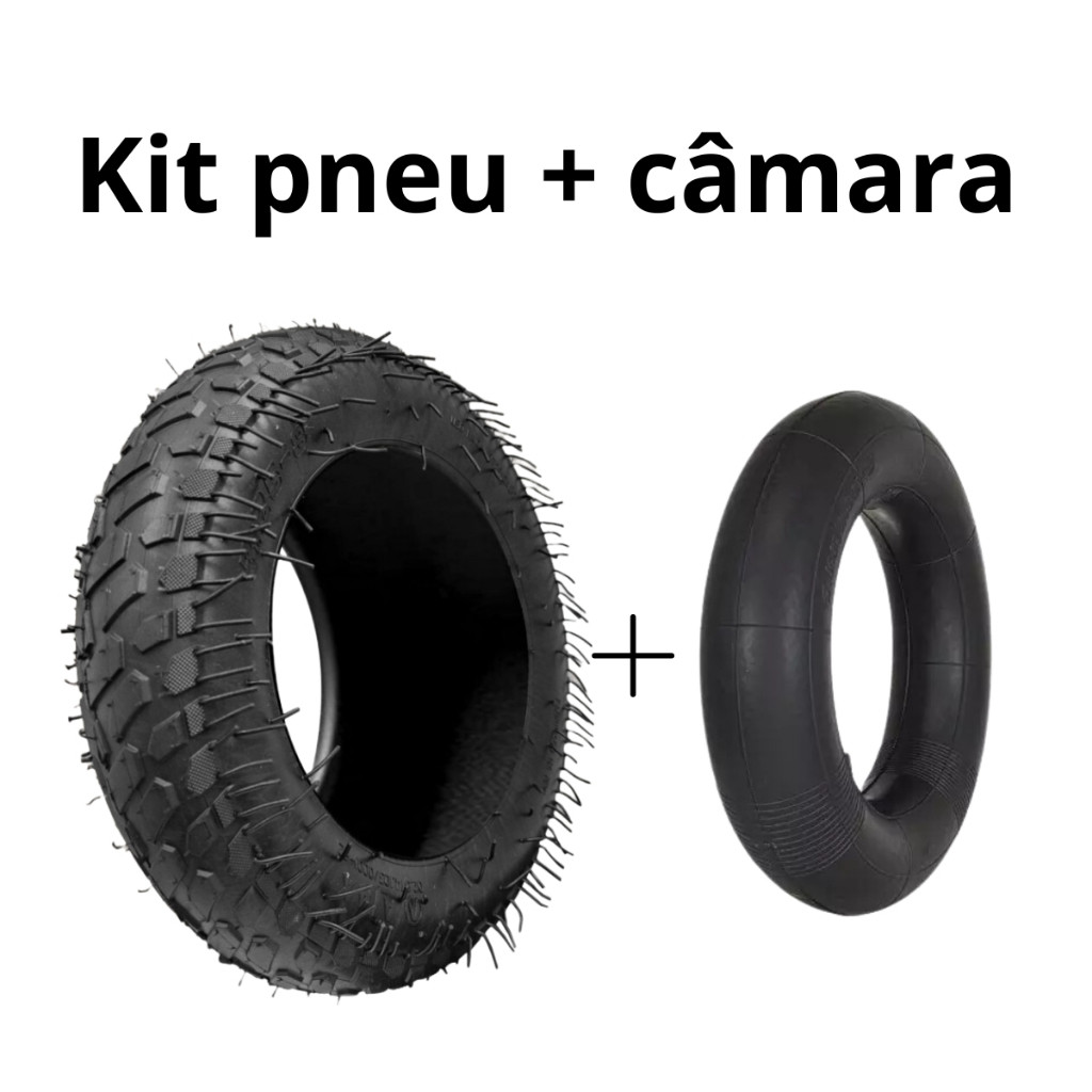 KIT PNEU + CÂMARA de Carrinho De Mão 3.25 X 8