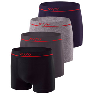 Kit 4 Cuecas Boxer Masculina Adulto Microfibra Sem Costura Box Confortável Trifil em Oferta na Shopee
