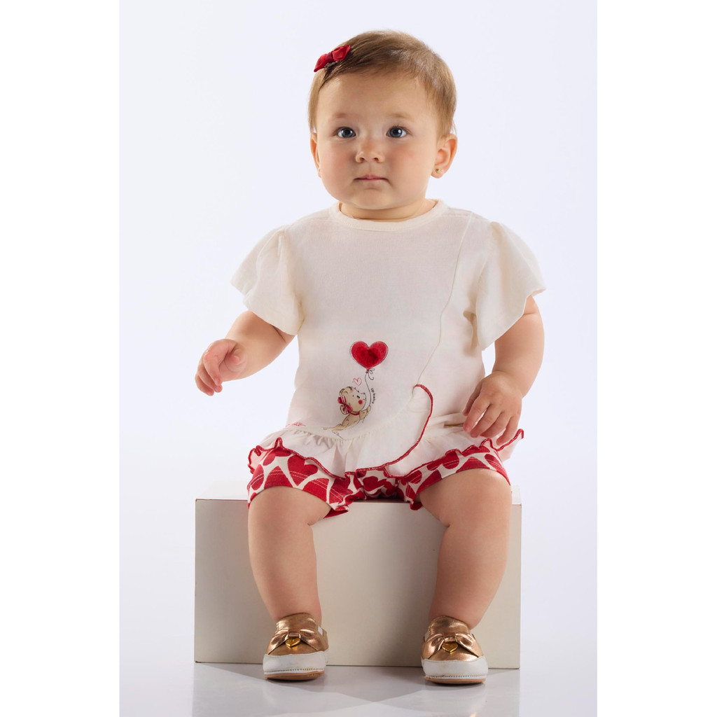 Conjunto Blusa e Ciclista para Bebê Up Baby em Oferta na Shopee