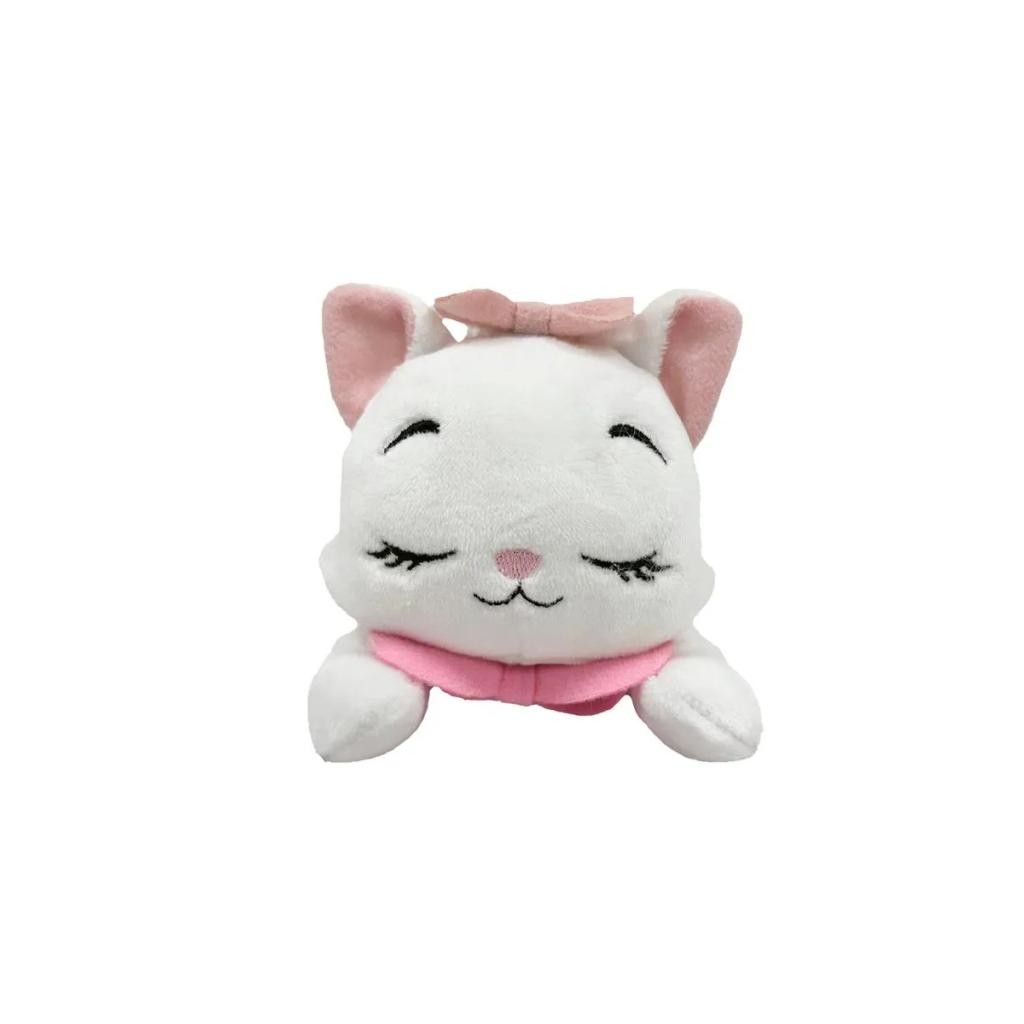 Pelúcia Disney Clipon Dormindo Marie 12cm Fun Brinquedo Infantil Macio Personagem Gata Original Colecionável