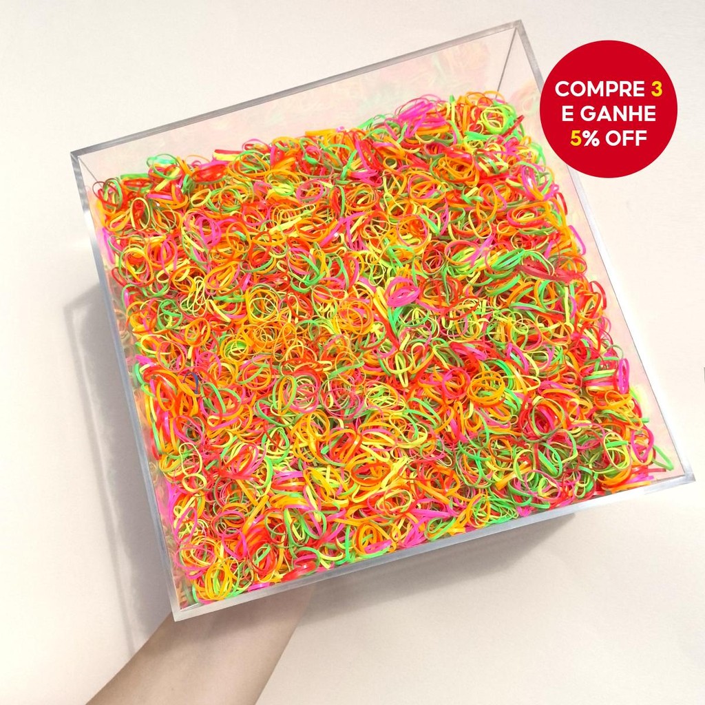 Conjunto De Elásticos De Cabelo Coloridos 500/1000 Unidades-Faixas De Borracha Macias Sem Emaranhado Para Crianças , Sup