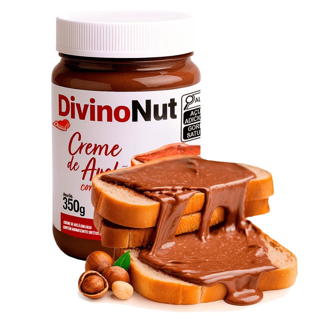 Creme de Avelã com Cacau 350g - DivinoNut