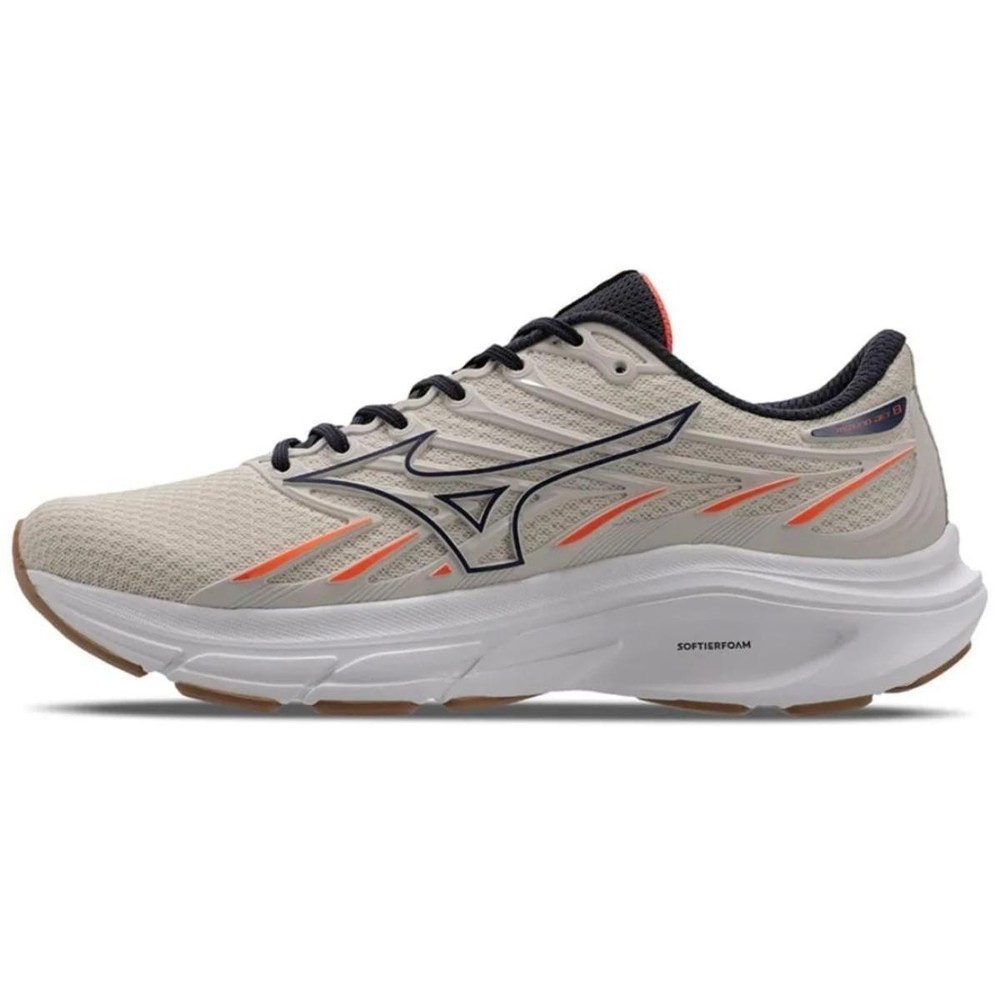 Tênis de Corrida Masculino Mizuno Jet 8 - Bege em Oferta na Shopee