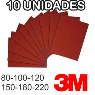 10 Unidades de Lixa Massa, Madeira, Parede, Gesso. Marca 3m Original em Oferta na Shopee