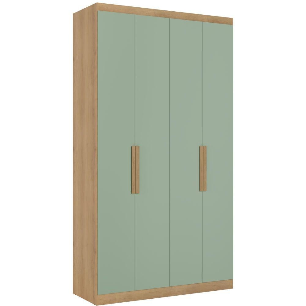 Roupeiro THB 5863 Milan 4 Portas e 2 Gavetas MDP 220x120x47cm em Oferta na Shopee