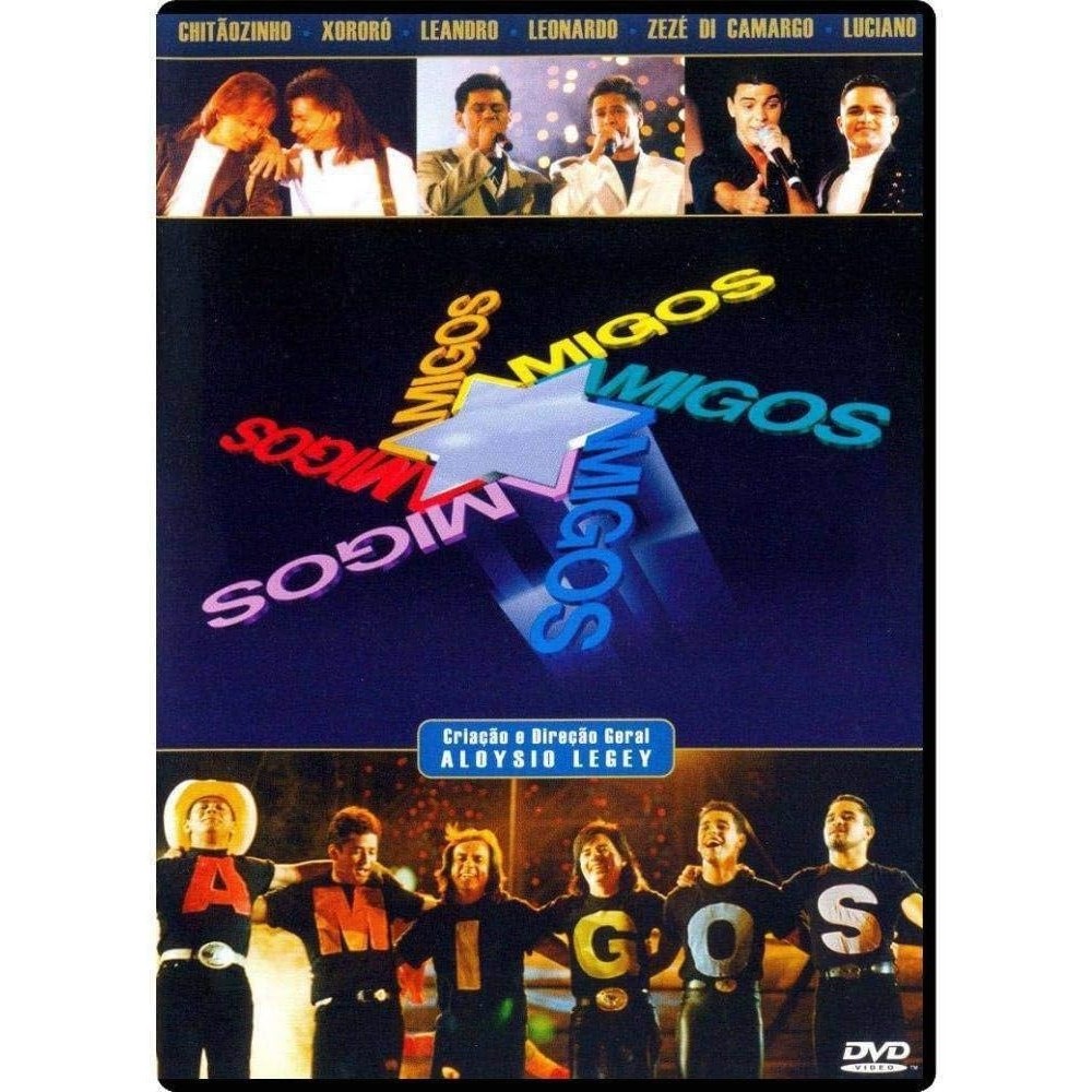 DVD Amigos Chitãozinho e Xororó Leandro Leonardo Zezé di Camargo luciano editora