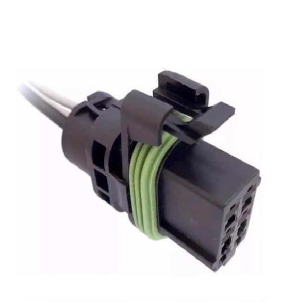 Conector Chicote Flange Combustível Duster Clio Scenic Sandero - 6 VIAS/FIOS