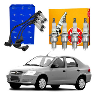 Kit Vela Cabo Ngk Prisma 1.4 Flex 2007 A 2012 em Oferta na Shopee