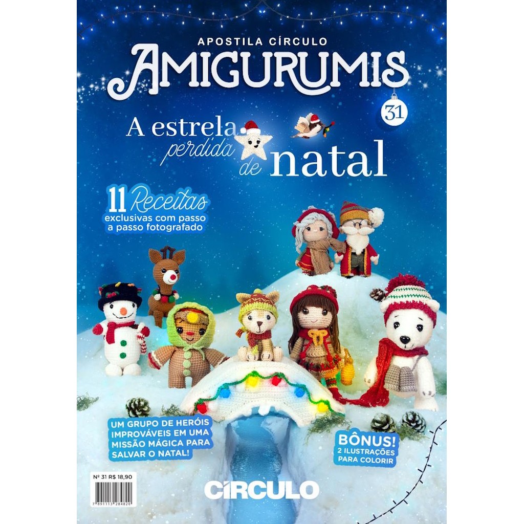 Apostila Amigurumi Circulo - Estrela Perdida de Natal nº 31