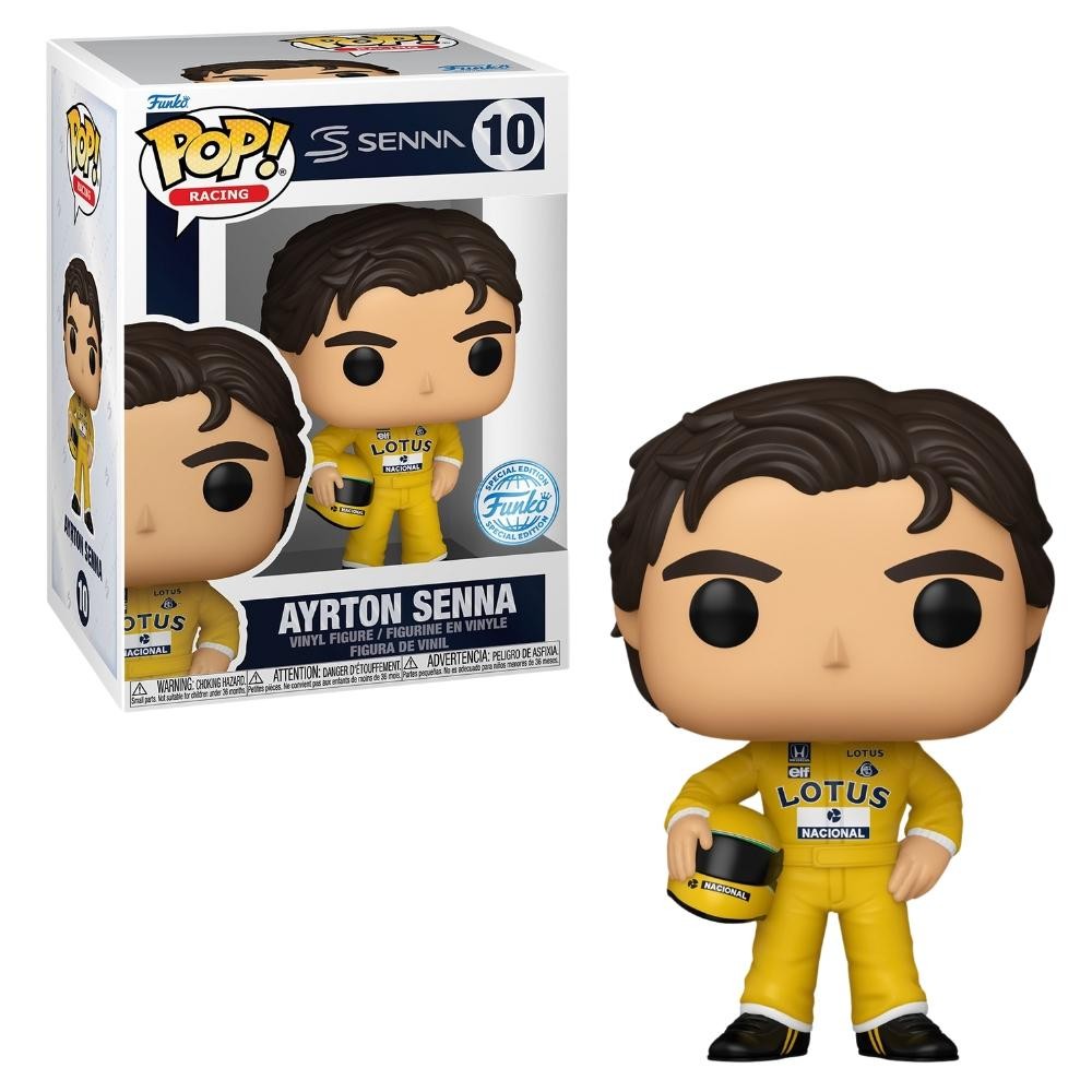 Boneco Funko Pop! Racing Lotus - Ayrton Senna em Oferta na Shopee