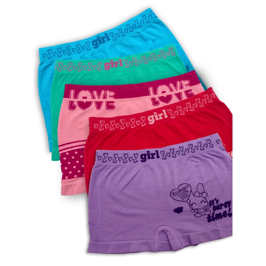 Kit 10 Calcinhas Boxer Infantil Adolescente Juvenil Feminina Box Leve e Confortável dia a dia