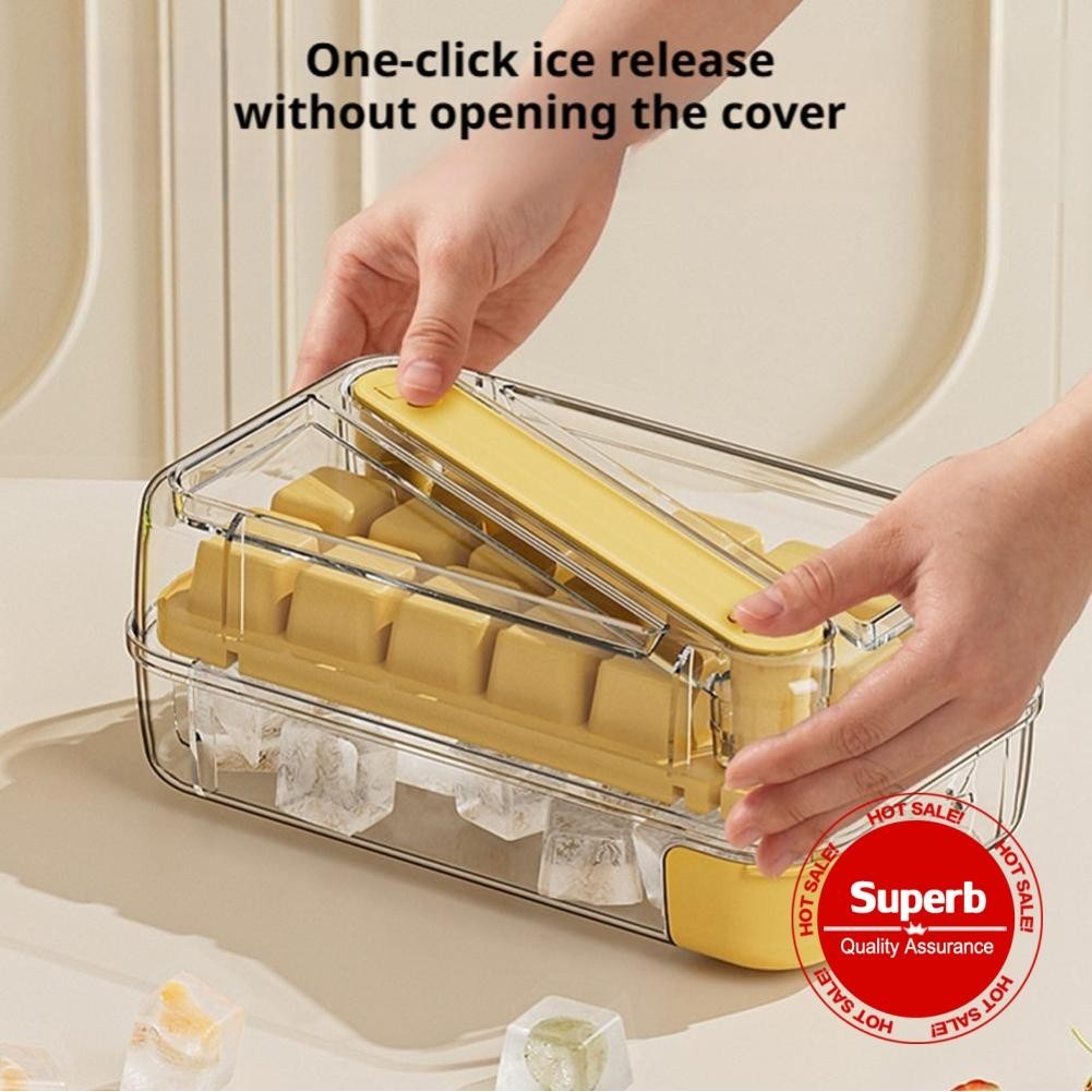 Imprensa Doméstica Bandeja De Gelo Cubo Molde Caixa De Fabricação Capacidade Balde J5z3 em Oferta na Shopee