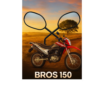Par Espelho Retrovisor  Bros 150 Bros 160 sem adaptador/Pop 100 em Oferta na Shopee