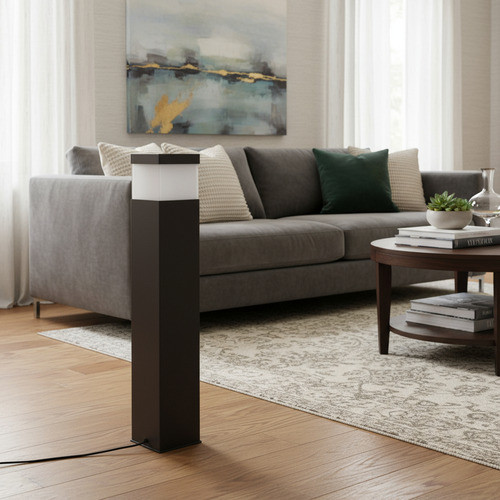 Poste Balizador Jardim 50 Cm - Preto