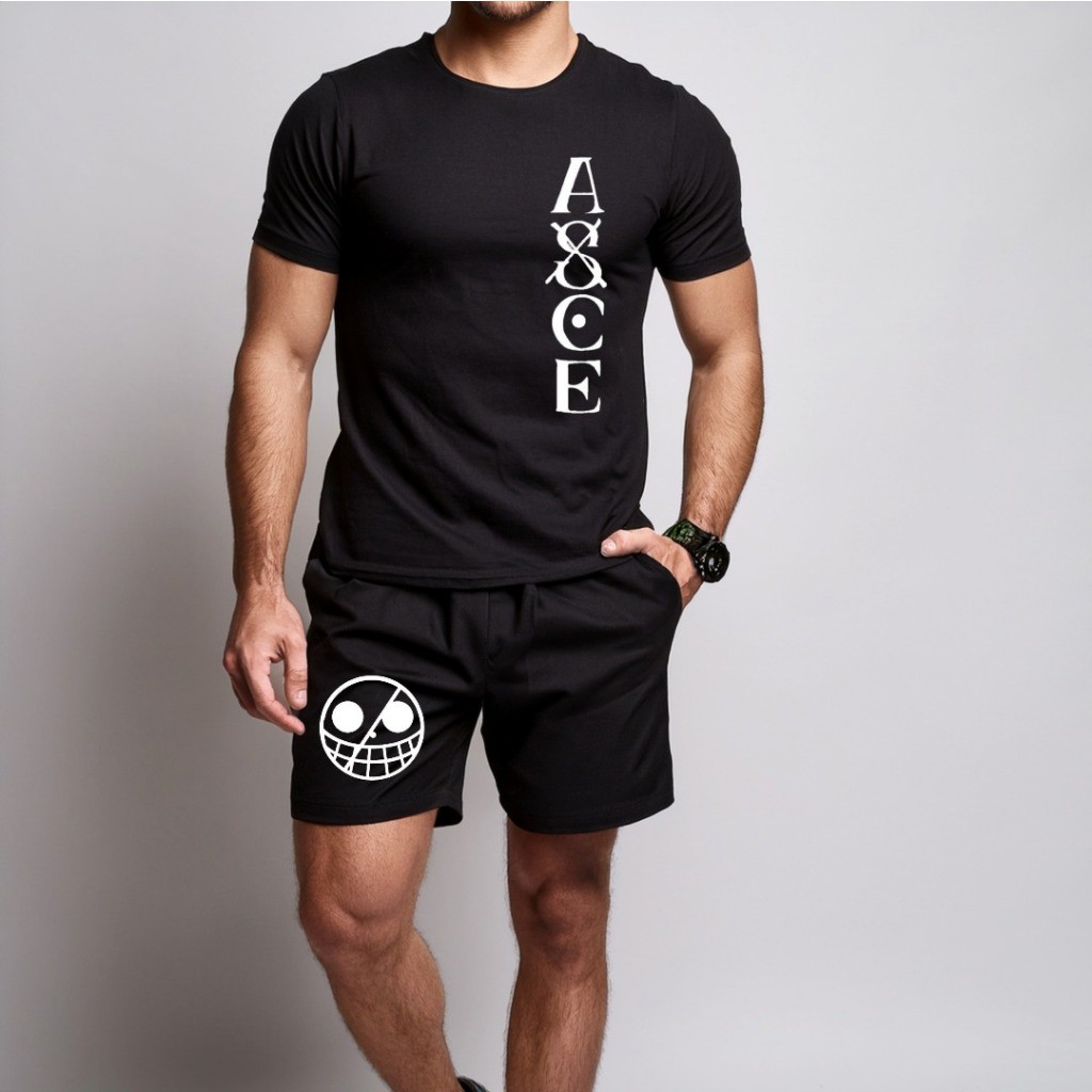 conjunto kit Camiseta camisa e Short Tectel  Lançamento Conjunto Masculino One Piece ASCE LANÇAMENTO