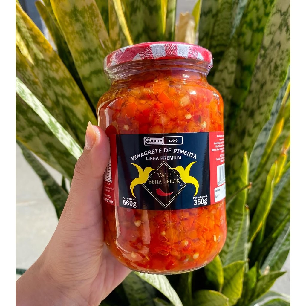 Pote Molho de Pimenta a Vinagrete dedo de Moça 560g em Oferta na Shopee