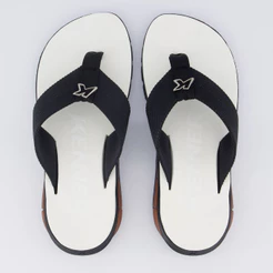 Chinelo Kenner Orak Feminino Branco e Preto
