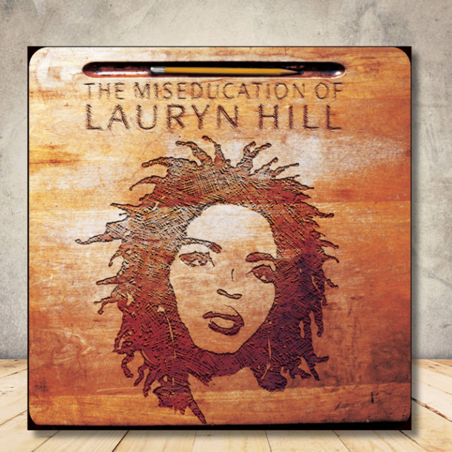 Quadro Placa Decorativa Lauryn Hill The Miseducation of Lauryn Hil Albuns de Rock 30x30cm ou 20x20cm
