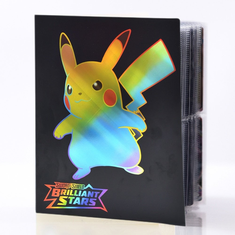 Anime 240 Pokemon cartões arquivo álbum holográfico cartão livro fichário Pikachu Charizard GX Vmax livreto jogo brinque