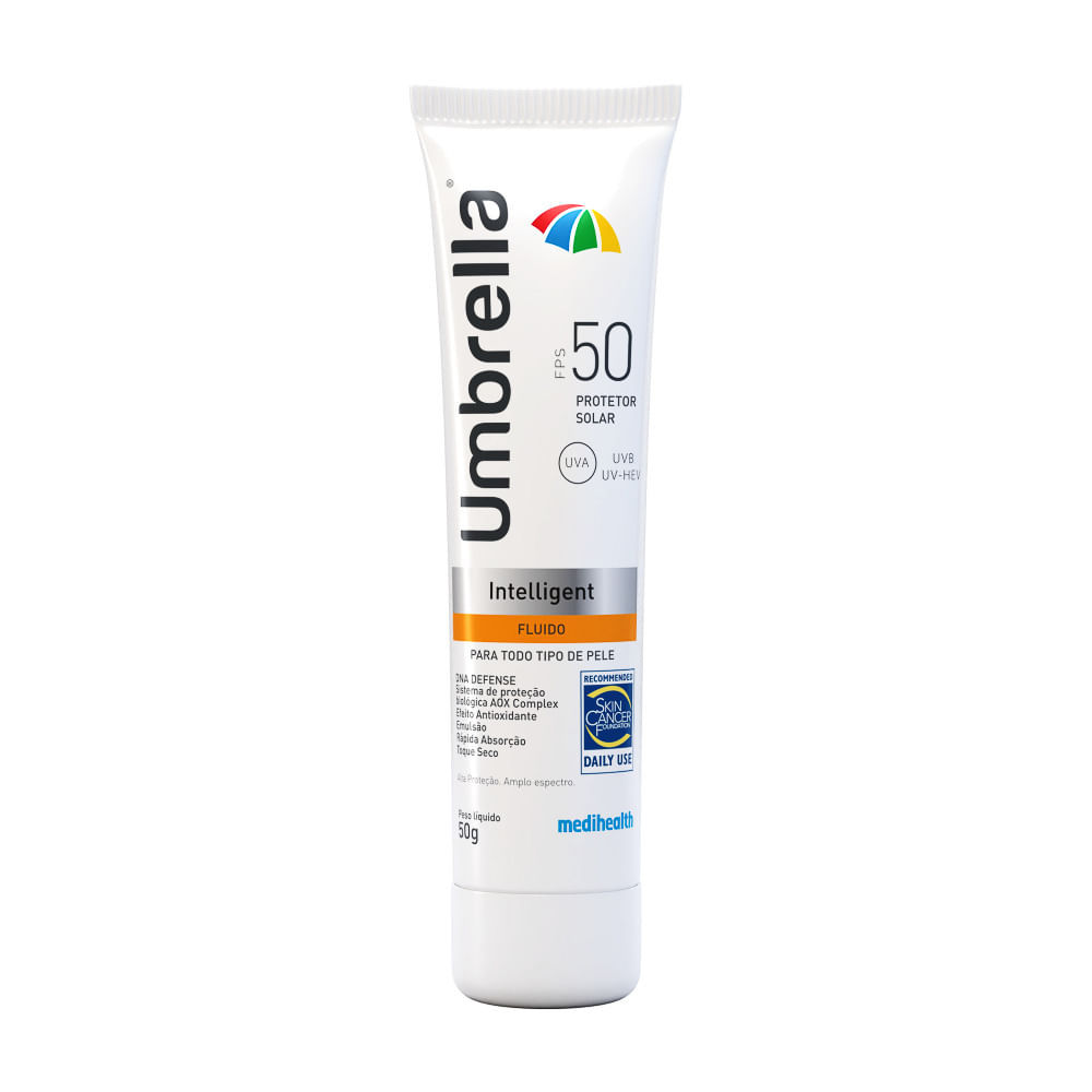 Protetor Solar Umbrella Intelligent Fluído FPS 50 50g