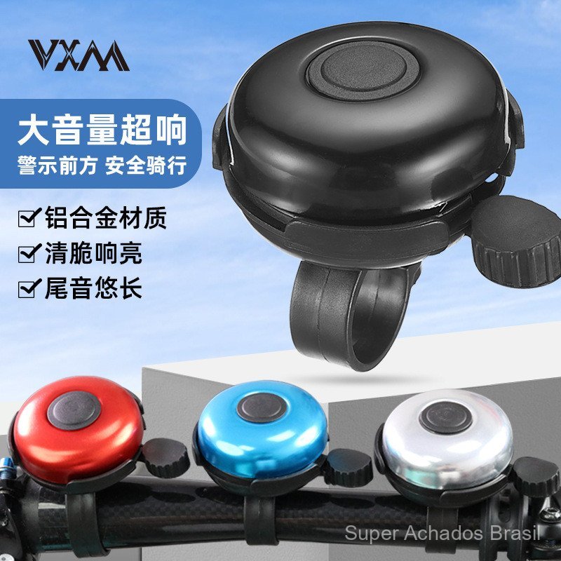 TEST-Mountain bike bell, campainha de bicicleta infantil, buzina universal super alta para skate e bicicleta de equilíbr