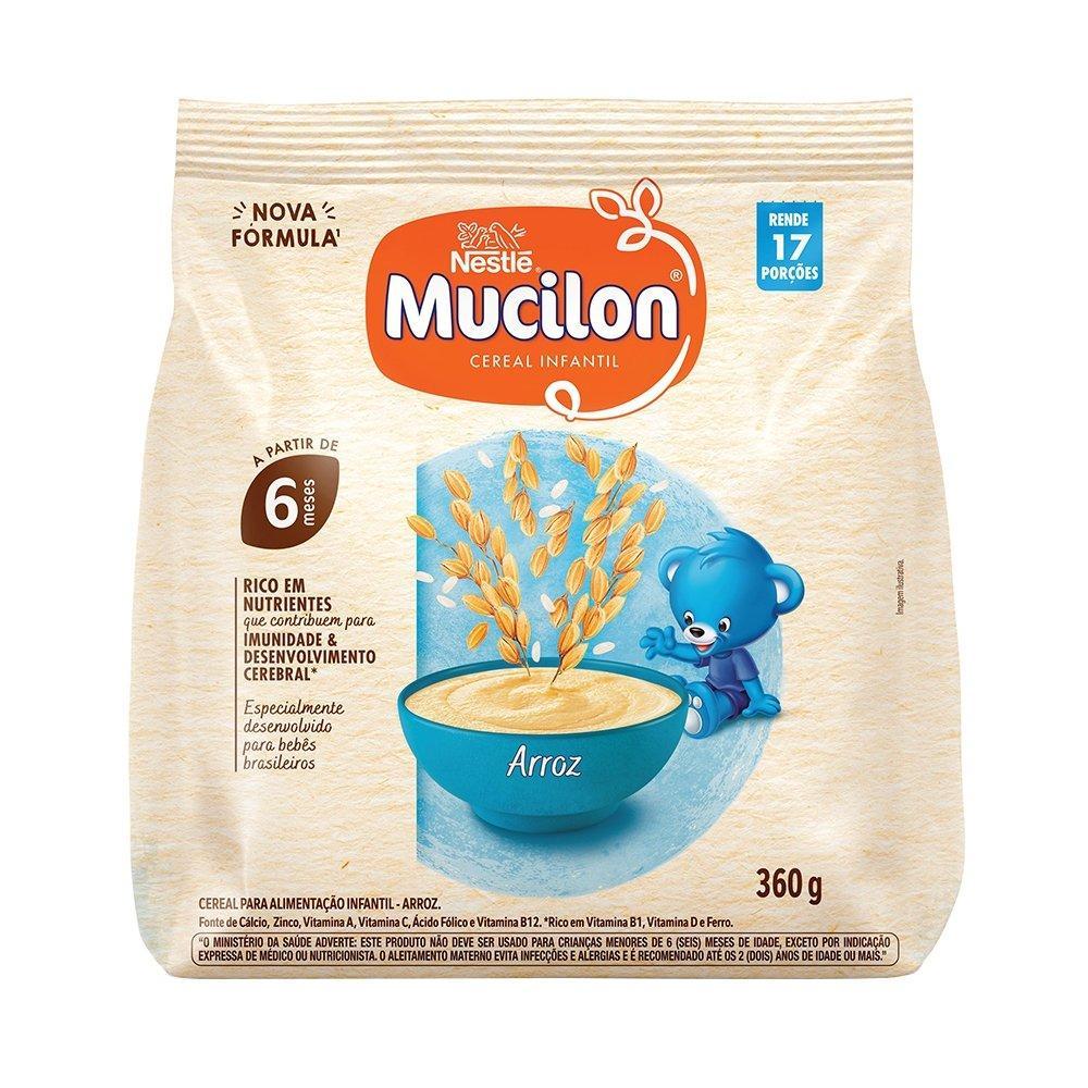 Cereal Infantil Mucilon de Arroz 360g - Embalagem com 9 Unidades