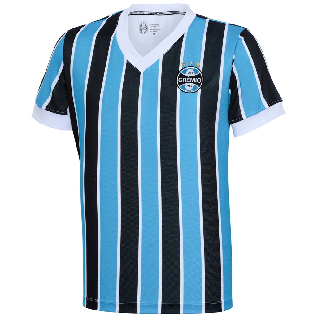 Camisa Grêmio Tricolor Retrô Mundial 1983 Betel Adulto