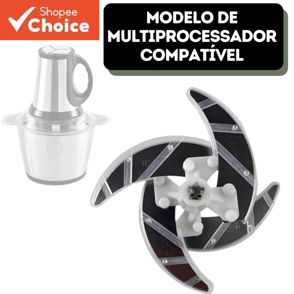 Kit De Substituição De Lâmina E Eixo De Liquidificador 2L/3L , 4 Peças De Lâminas , 8 Parafusos , Material De Aço Inoxid