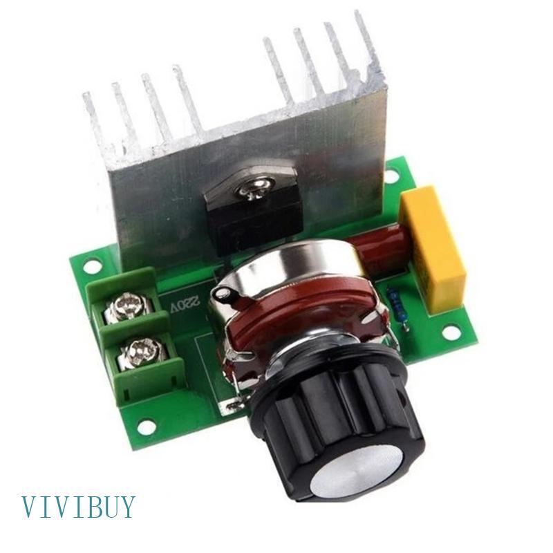 VIVI 220V 4000W Regulador Tensão Dimmer Controlador Velocidade Do Motor Elétrico Eletrônico Termostato