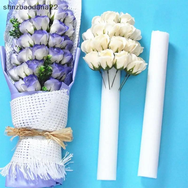 [Shnzd] 1 Peça Tira De Espuma DIY Base De Arranjo De Flores De Casamento Cilíndrico Branco Sti Cortina Sólida Esponja Fl