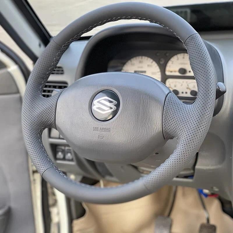 Capa De Volante De Carro Antiderrapante Costurada À Mão Para Suzuki Grand Vitara Alto Beidou Liana Interior De Couro Gen