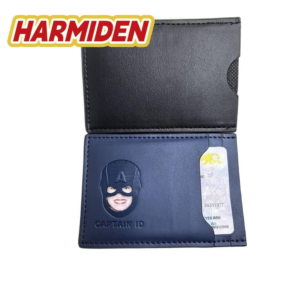 Porta-Cartões Masculino MIOSHOP , Capa Impermeável Para Cartão Do Batman Capitão América , Carteira Masculina De Couro P