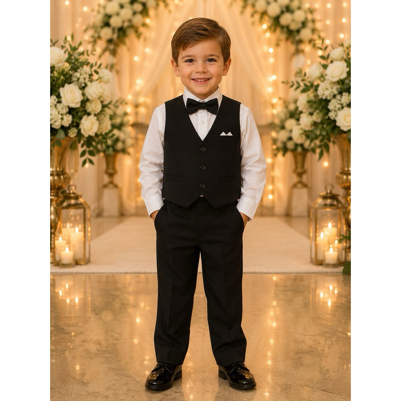 Conjunto Infantil Masculino Social Luxo Batizado Pajem Noivinho Festa Menino